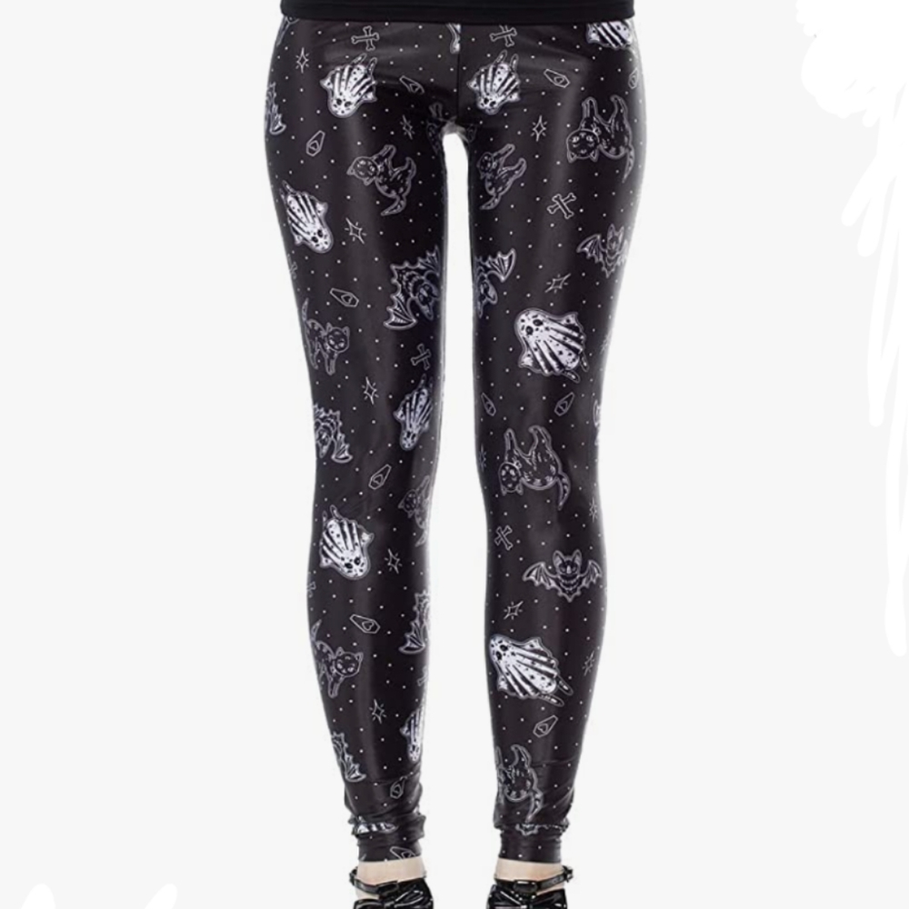 Sourpuss So Cute, It's Spooky Leggings XXL - like Killstar or Dollskill